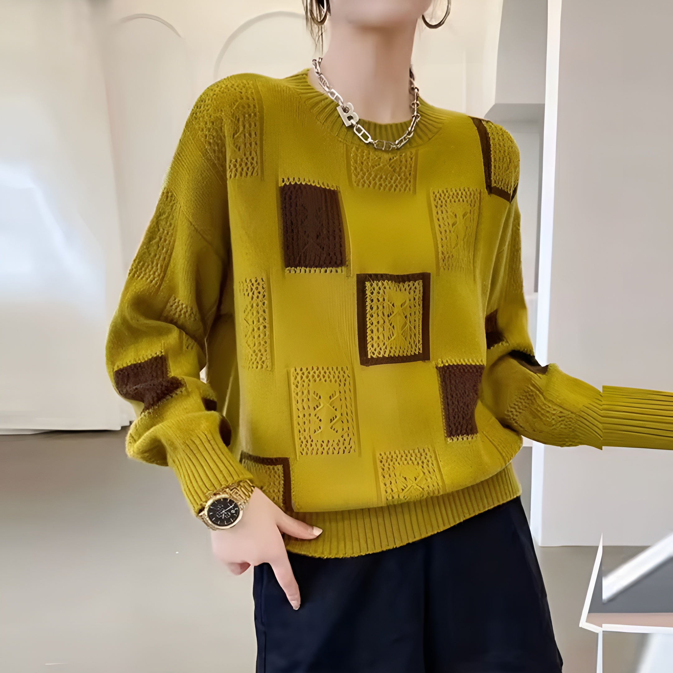 Veronika | Stilvoller Strickpullover für jeden Anlass