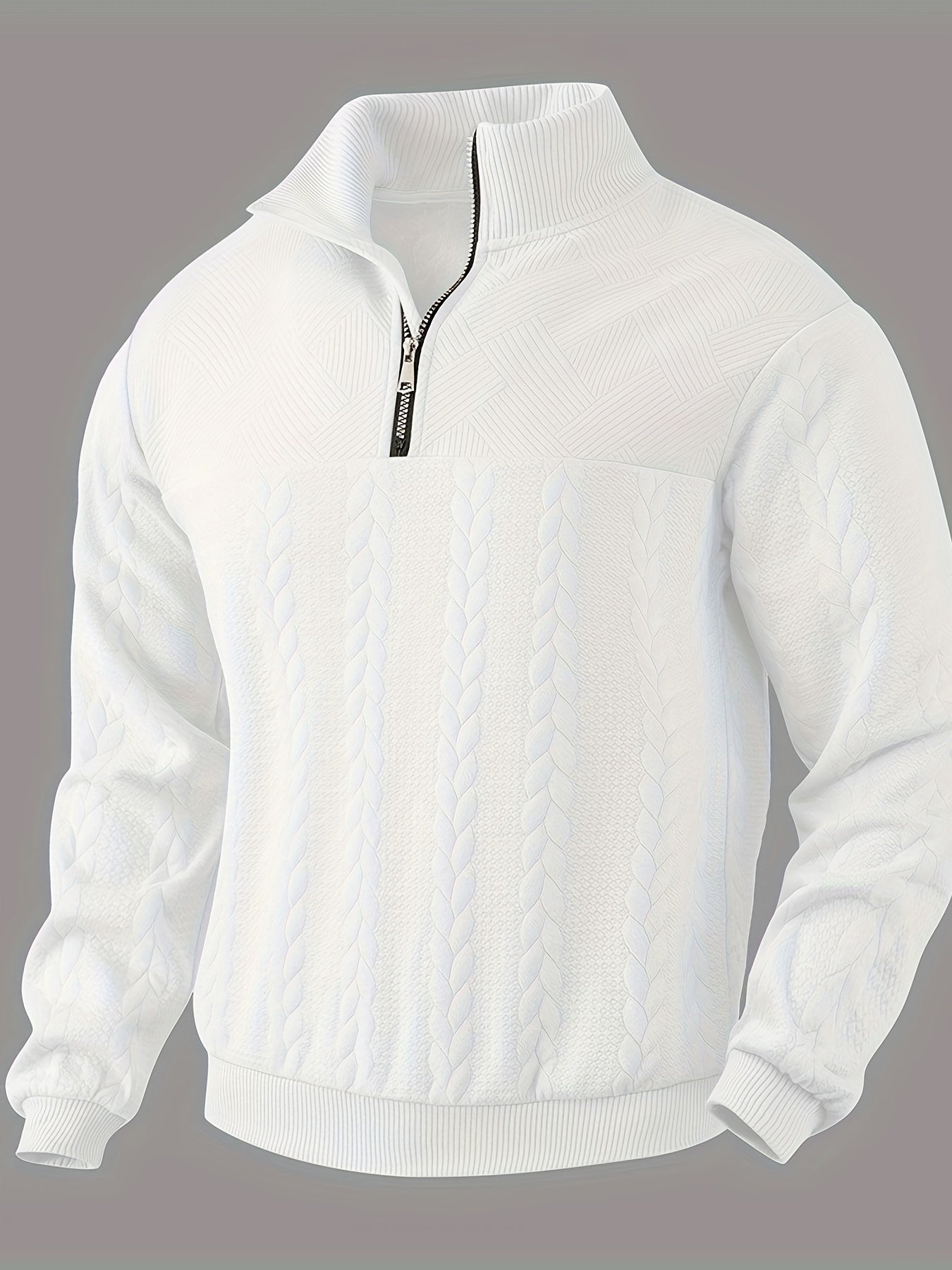 Richard – Vintage Herrenpullover mit Reißverschluss